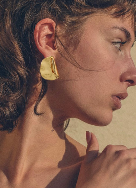 Fold Stud Earrings
