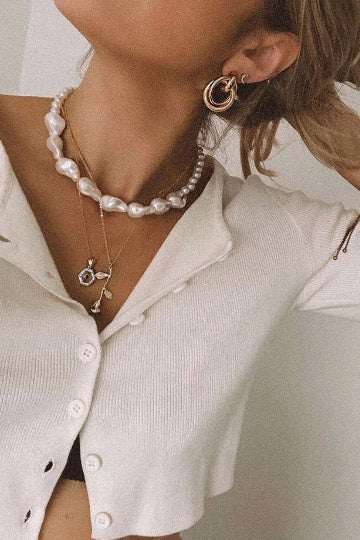 Baroque Pearl Choker Necklace - Sun and Day Shop