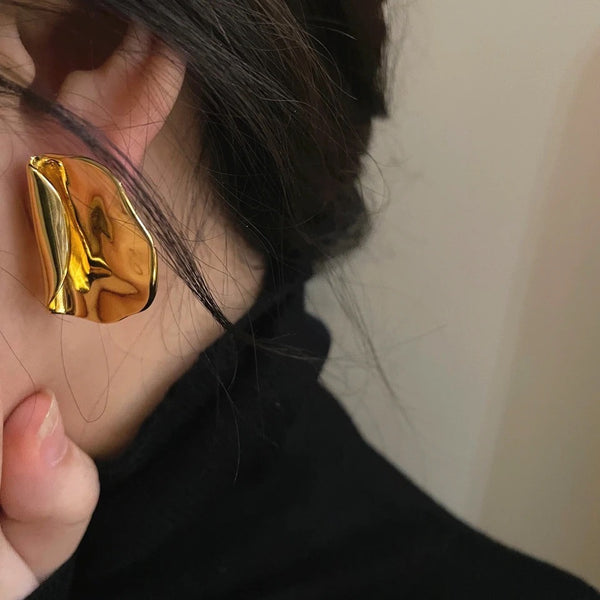 Fold Stud Earrings