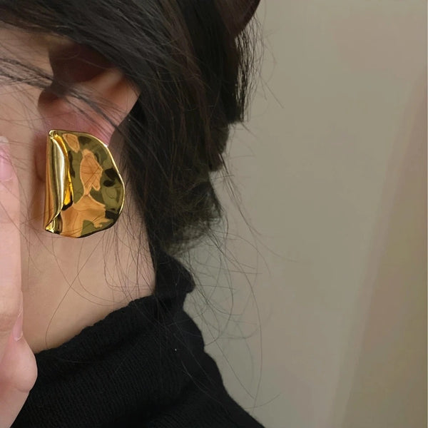 Fold Stud Earrings