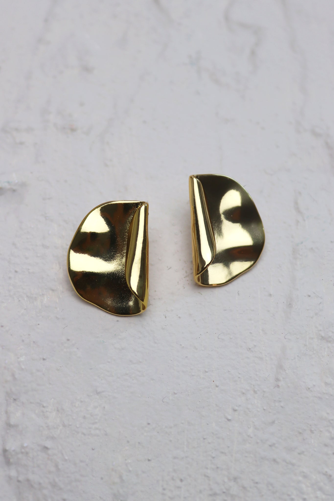 Fold Stud Earrings