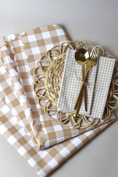 Scallop Rattan Wicker Straw Placemat - Sun and Day Shop