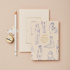 Happy Birthday Wonderful Lady Greeting Card