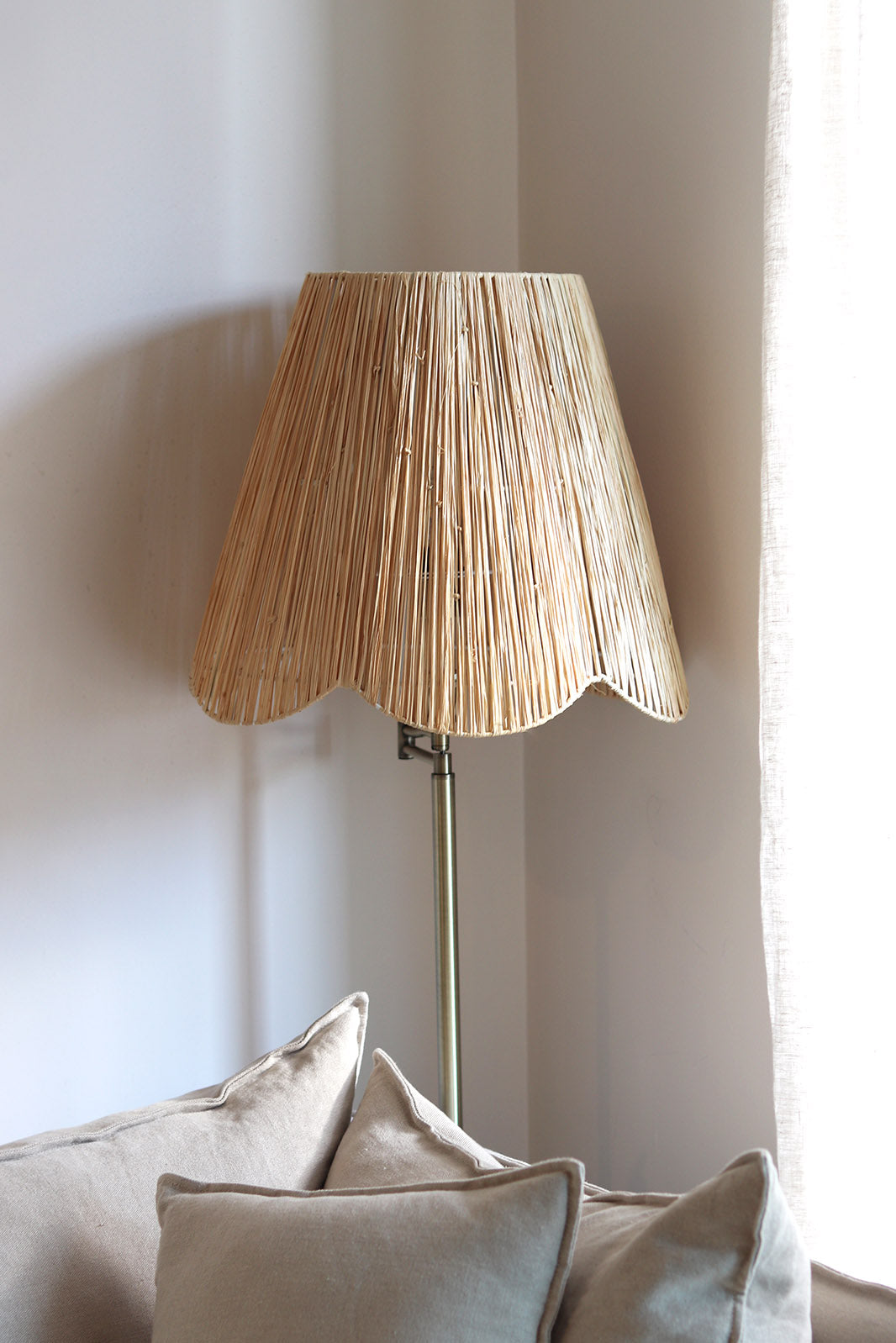Scallop Raffia Lampshade - Large - Sun and Day Shop
