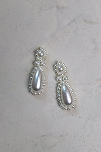 Pearl Drop Deco Earrings