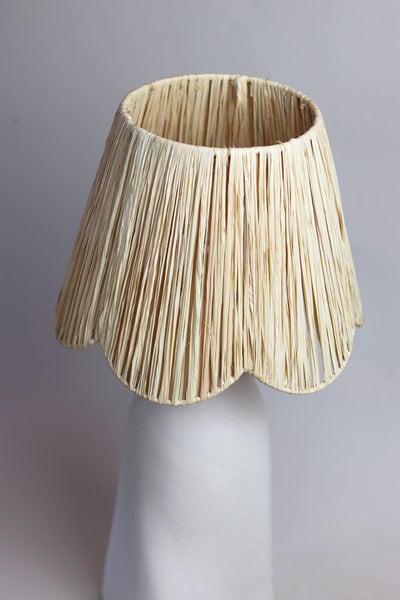 Scallop Raffia Lampshade - Medium - Sun and Day Shop