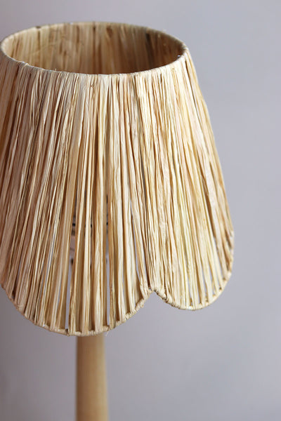 Scallop Raffia Lampshade - Medium