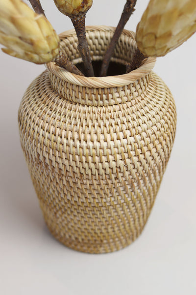 Rattan Hand Woven Vase - Sun and Day Shop