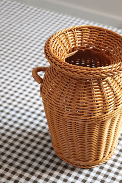Rattan Woven Amphora Vase with handles