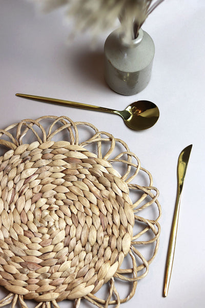 Scallop Rattan Wicker Straw Placemat - Sun and Day Shop