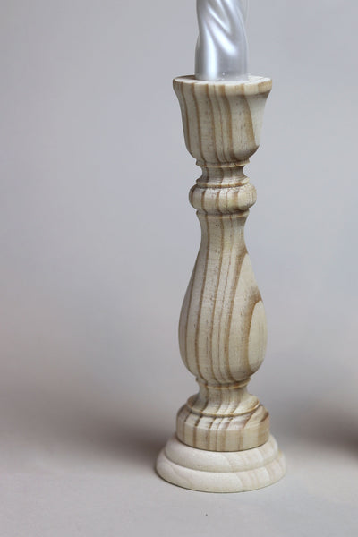 Natural Beech Wood Candle Holder - Sun and Day Shop