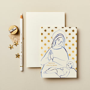 Merry Christmas Madonna & Child Card