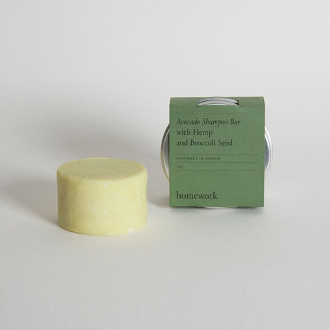 Avocado Shampoo Bar with Hemp and Broccoli Seed