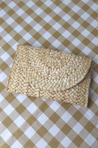 Straw Woven Clutch Bag