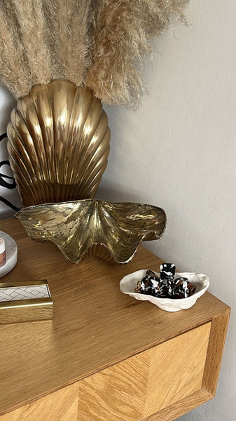 Gold Brass Large Clam Shell